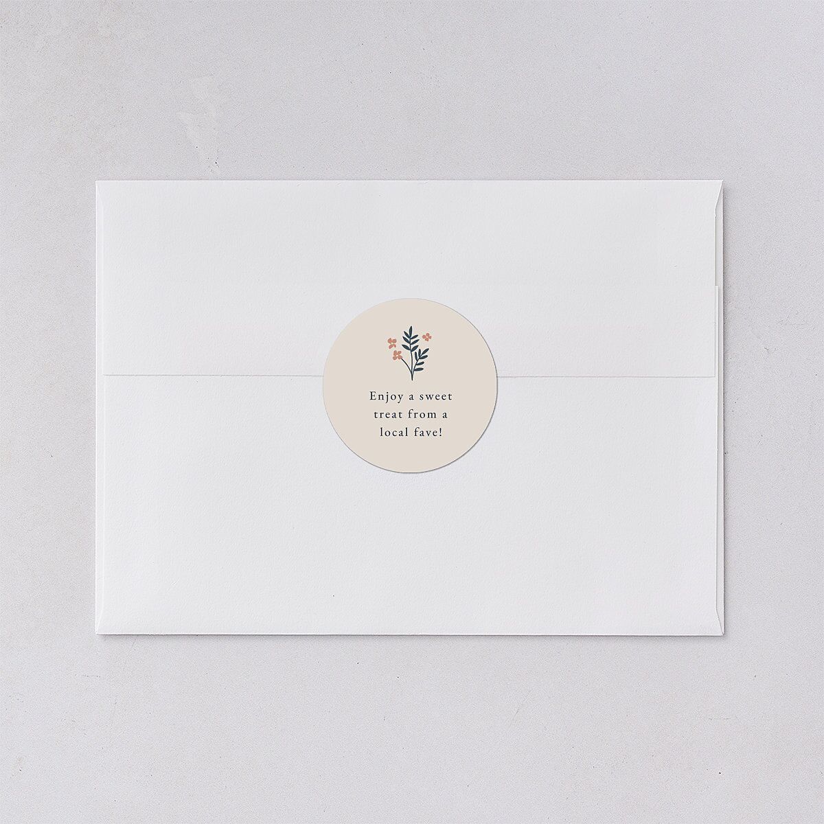 Flora Garden Border Wedding Stickers Moody Blue Circle