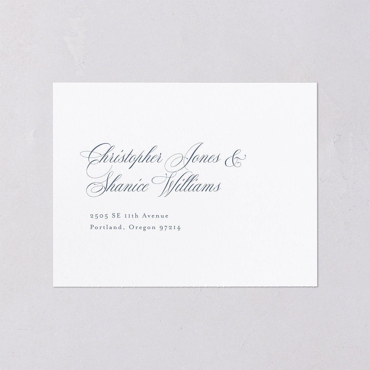 Eternal Love All-in-One Wedding Invitations Cruise Signature Light Both Recipient and Return Addresses