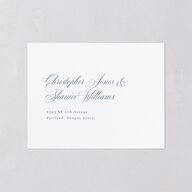Eternal Love All-in-One Wedding Invitations Cruise Signature Light Both Recipient and Return Addresses