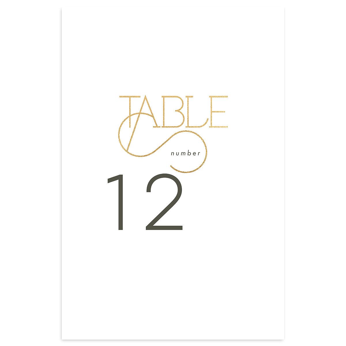 Ornate Love Song Table Numbers