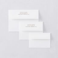 Woodgrain Lace Save The Date Card Envelopes White Standard Falcon Both Recipient and Return Addresses Signature