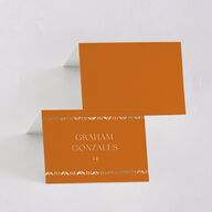 Hacienda Elegante Place Cards Gold Cinnamon Signature