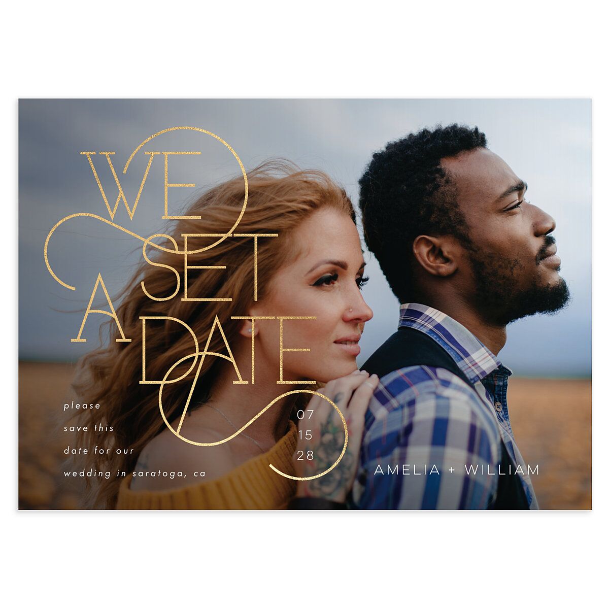Ornate Love Song Save The Date Cards