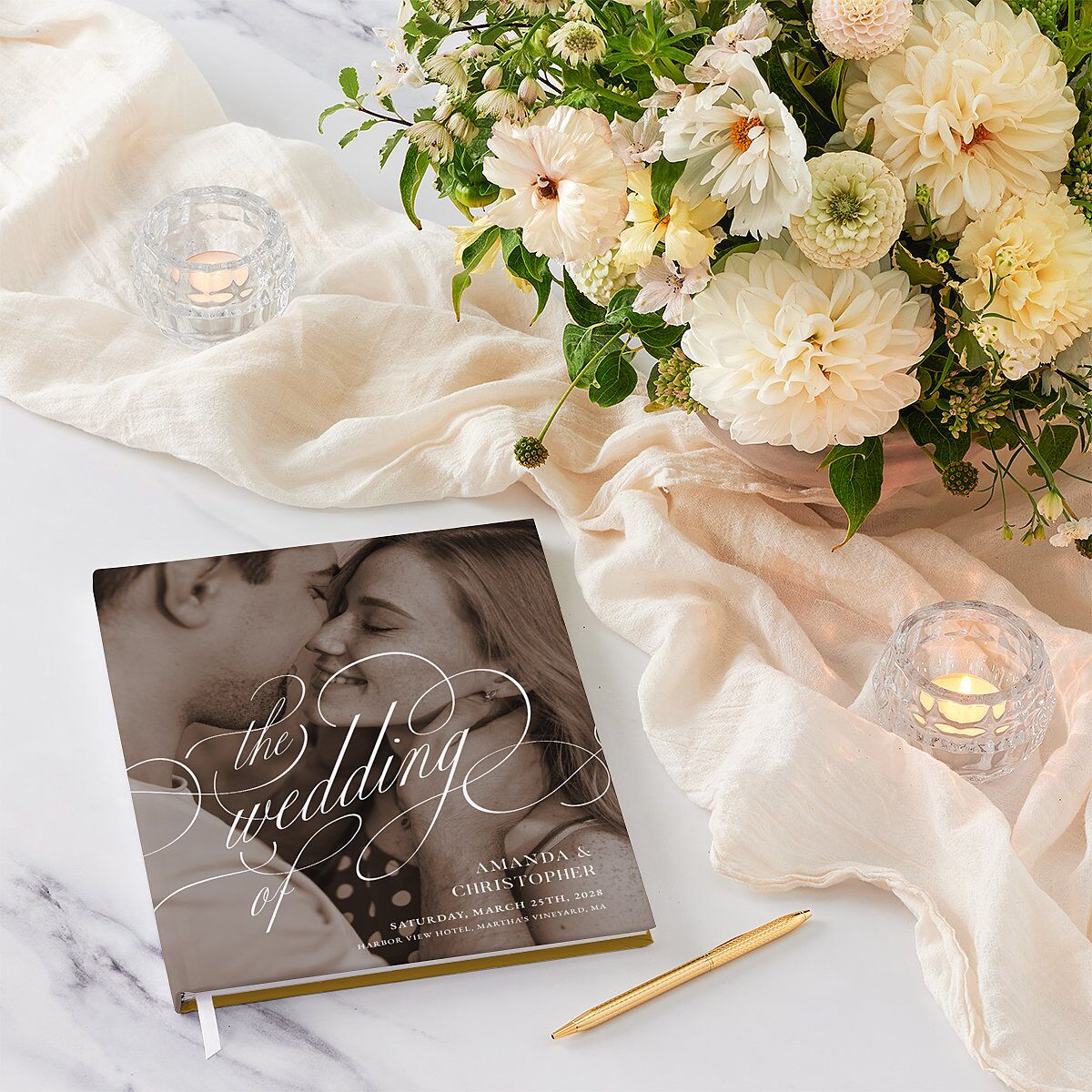 Photo Flourish Guest Books Marigold