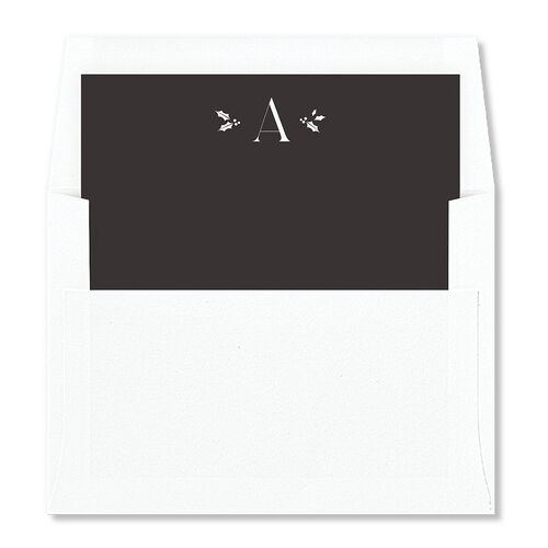 Married Christmas Envelope Liners Licorice Standard