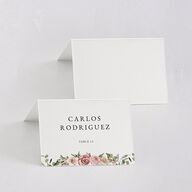 Floral Monogram Place Cards Rose Quartz Signature