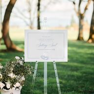 Coastal Oysters and Anchors Standard Direction Sign Medium Sea Blue Standard Indoor Foam Core M Direction
