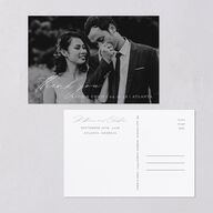 Classic Landscape Thank You Postcards Steel Gray