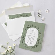Love Is Patient Bridal Shower Invitations Thyme Signature Blank Standard