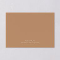 Bohemian Floral Hoop Save The Date Cards Camel Signature smooth Blank No Standard