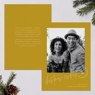 Christmas Wishes Holiday Cards Marigold Signature Blank Portrait  Standard