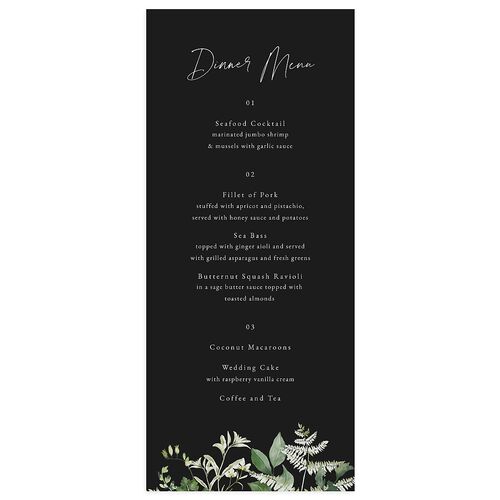 Fairytale Woodgrain Slab Menus Licorice Signature