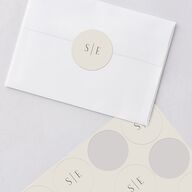 Boston Skyline Wedding Stickers Champagne Circle