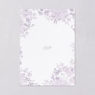 Monochrome Blooms Bridal Shower Invitations Sheer Lilac Signature Blank
