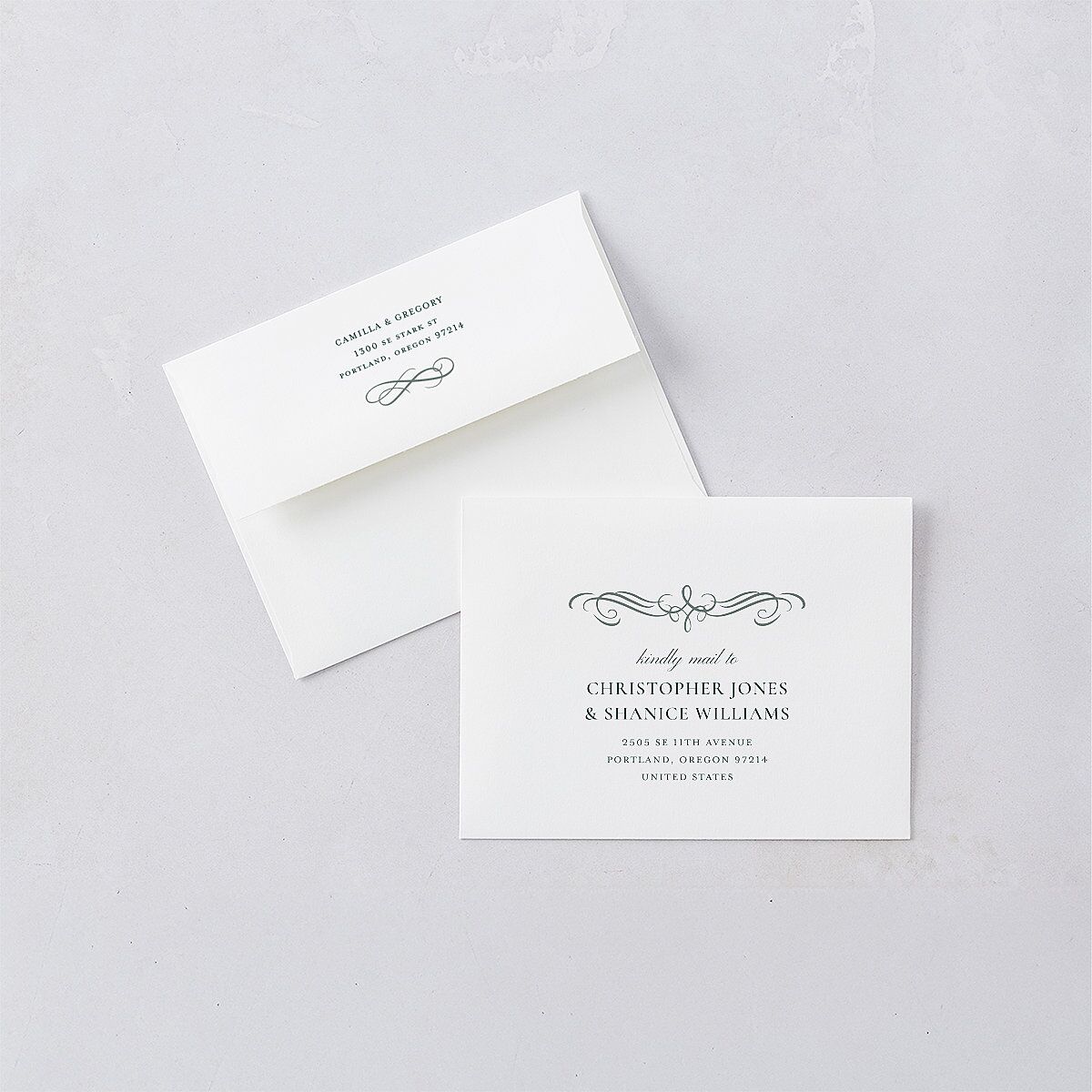 Antique Fairytale Foil Thank You Cards Gold Dark Emerald