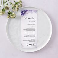 Painted Ethereal Menus Jewel Purple Signature