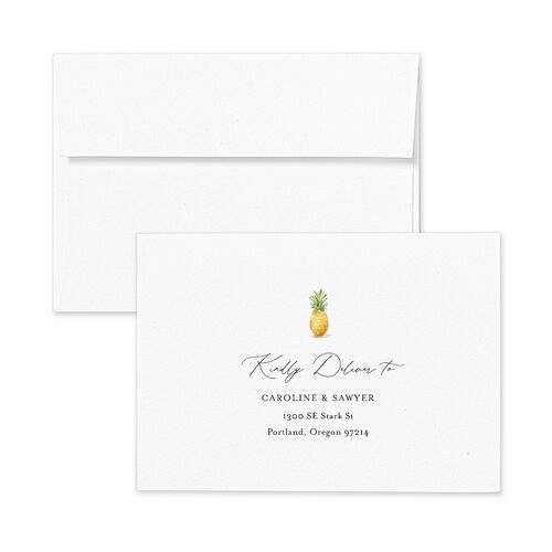 Charming Charleston Response Card Envelopes White Pure White Return Address Signature Standard