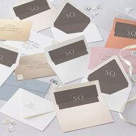 Accent Arches Wedding Invitations Licorice Signature Blank No Standard