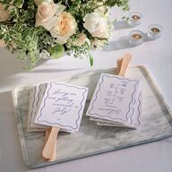 Hand Drawn Wavy Border Fan Programs Sapphire Signature Standard
