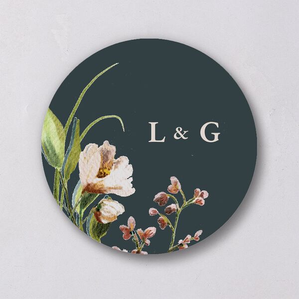 Floral Arch Wedding Stickers Moss Circle