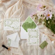 Vintage Toile Favor Gift Tags Dark Camo Signature