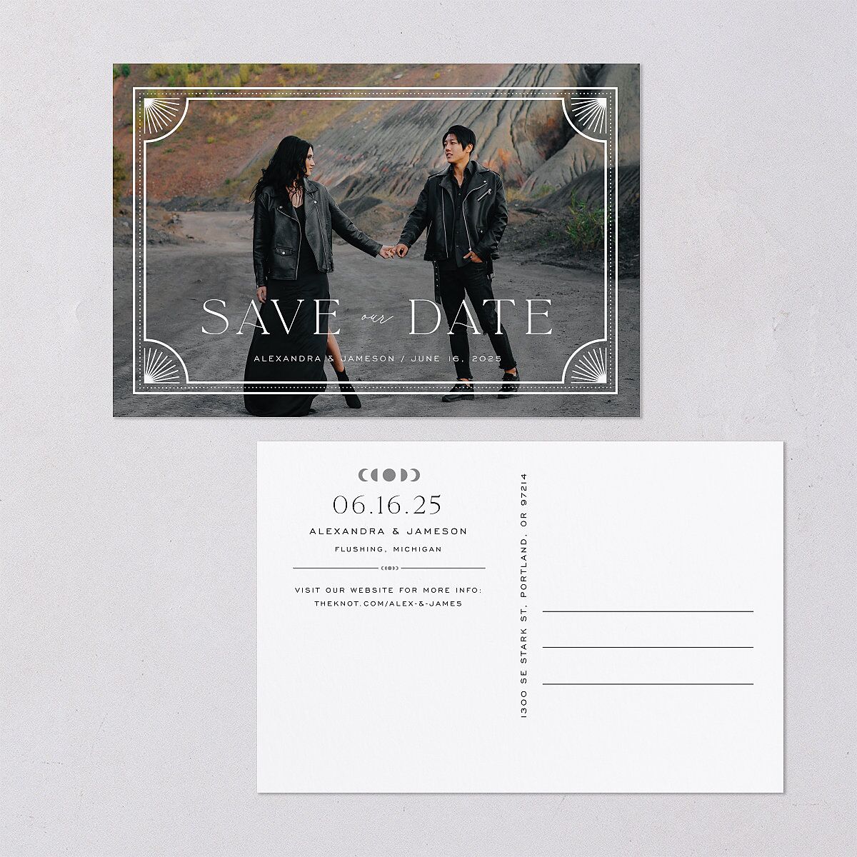 Written In The Stars Save The Date Postcards — view 1