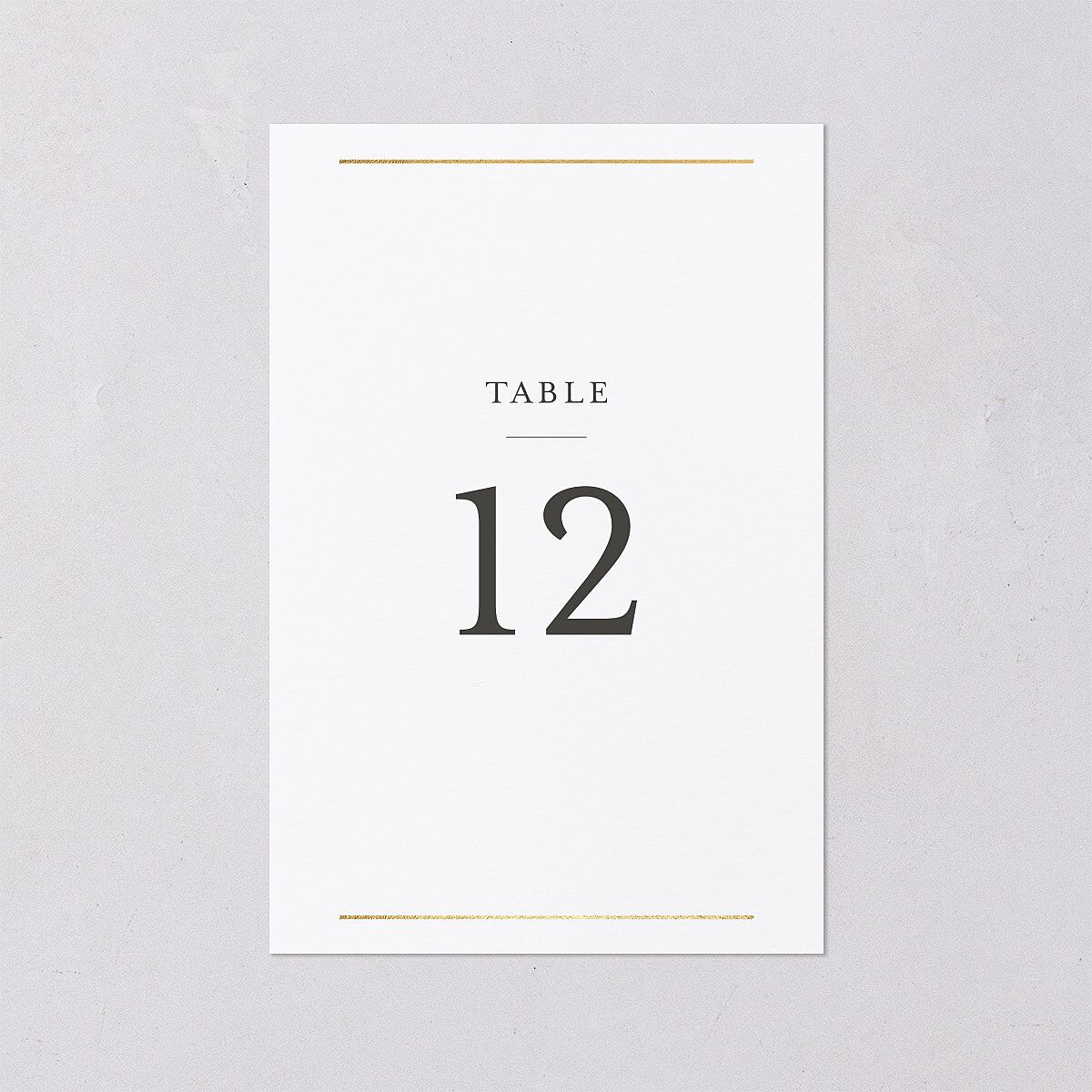Southern Oak Tree Foil Table Numbers Gold Pure White Signature
