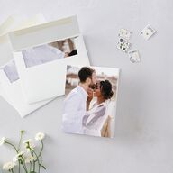 Elegant Anemone Thank You Cards Ice Blue