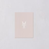 Elegant Floral Regency QR Code RSVP Cards Pink Cotton Signature Standard