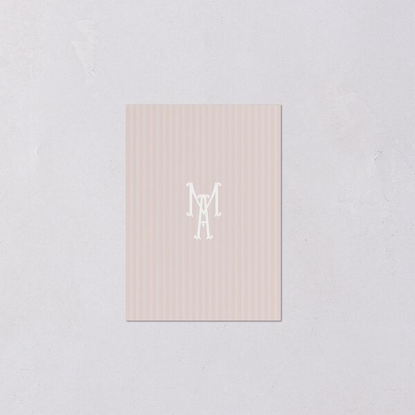 Elegant Floral Regency QR Code RSVP Cards Pink Cotton Signature Standard