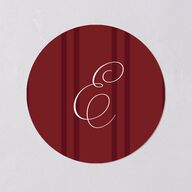 Happy Holidays Calligraphy Holiday Stickers Pure White Circle