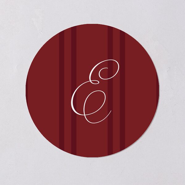 Happy Holidays Calligraphy Holiday Stickers Pure White Circle