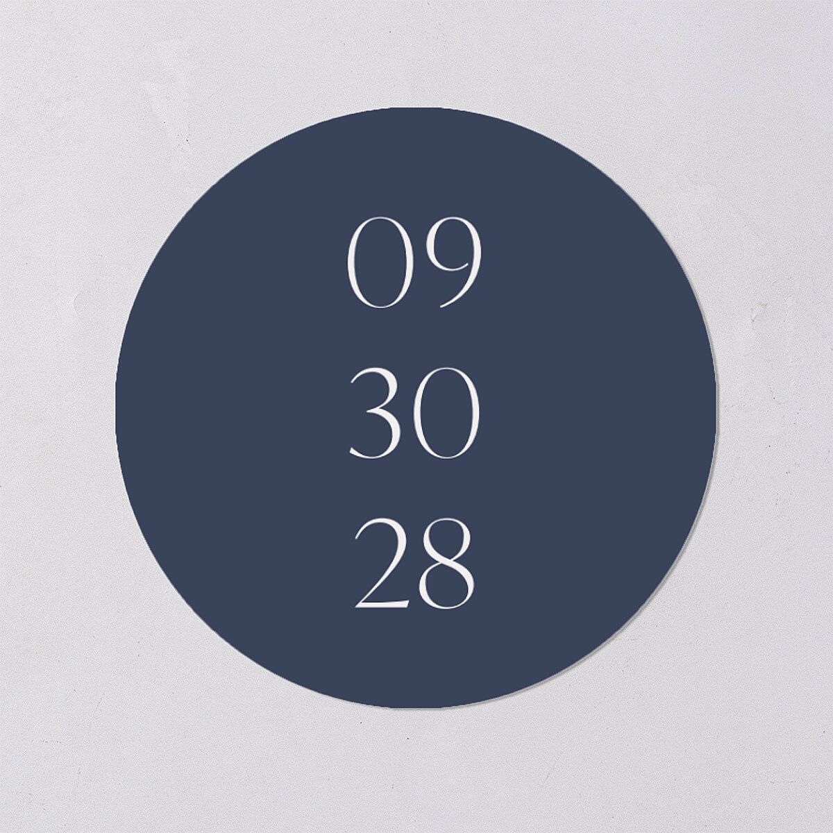 Stefana Crowns Wedding Stickers Moody Blue Circle