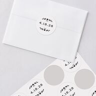 Papel Picado De Mexico Wedding Stickers Navy Circle