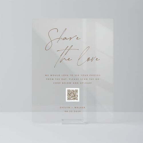 Picture This Photo Acrylic Favor Tabletop Sign Small Sepia Standard Acrylic S Tabletop Favor