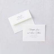 Formal Nautical Save the Date Petite Cards Moody Blue Signature smooth Blank No Standard