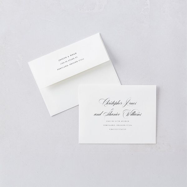Formal Nautical Save the Date Petite Cards Moody Blue Signature smooth Blank No Standard