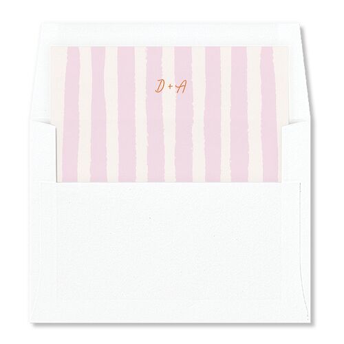 Eclectic Painted Stripes Envelope Liners Pumpkin Standard
