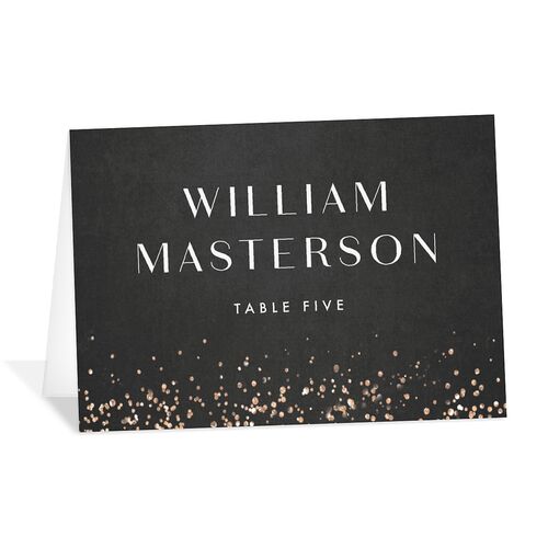 Sparkling Romance Place Cards Licorice Signature
