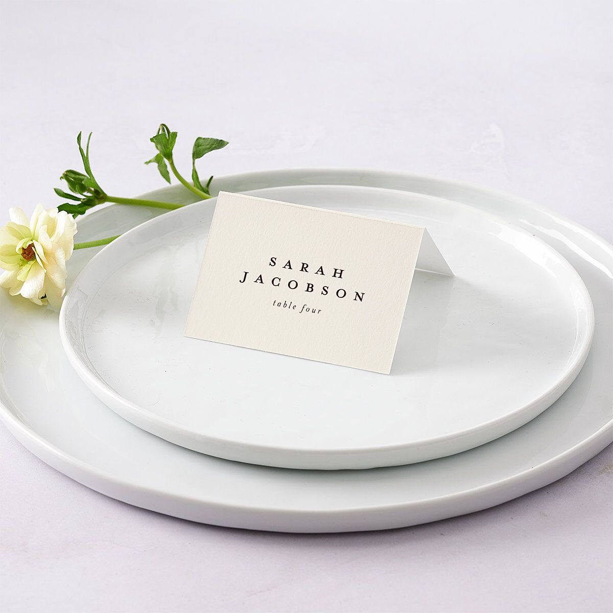 Western Valley Place Cards Tan Signature