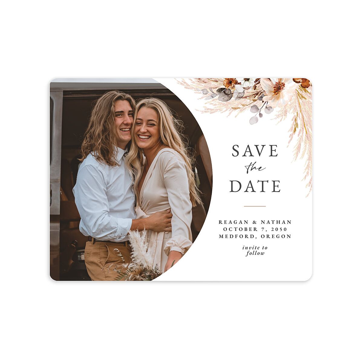Bohemian Hoop Save The Date Magnets