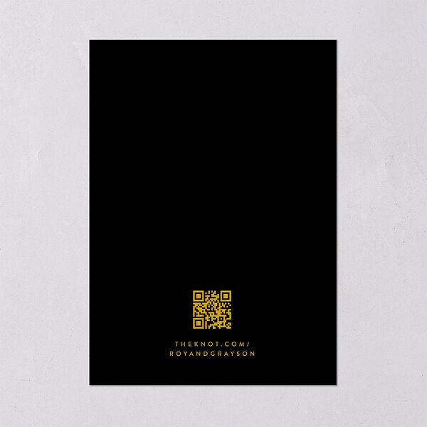 Elegant Grid Wedding Invitations Licorice Signature Blank Standard