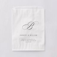 Polished Frame Favor Bags White Licorice Wax-Lined Food Safe Paper