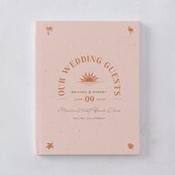 Beach Party Wedding Guest Book Pink Cotton