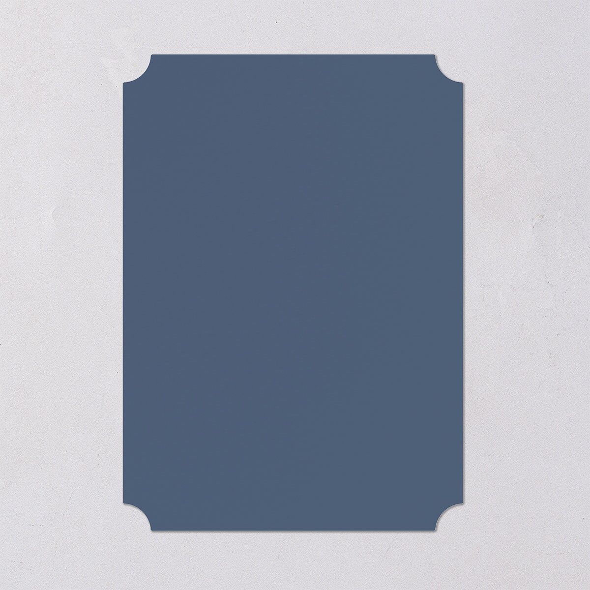 Simple Gallery Save the Date Cards French Blue Signature smooth Blank No