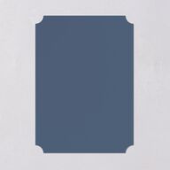 Simple Gallery Save the Date Cards French Blue Signature smooth Blank No