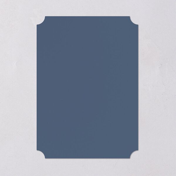 Simple Gallery Save the Date Cards French Blue Signature smooth Blank No