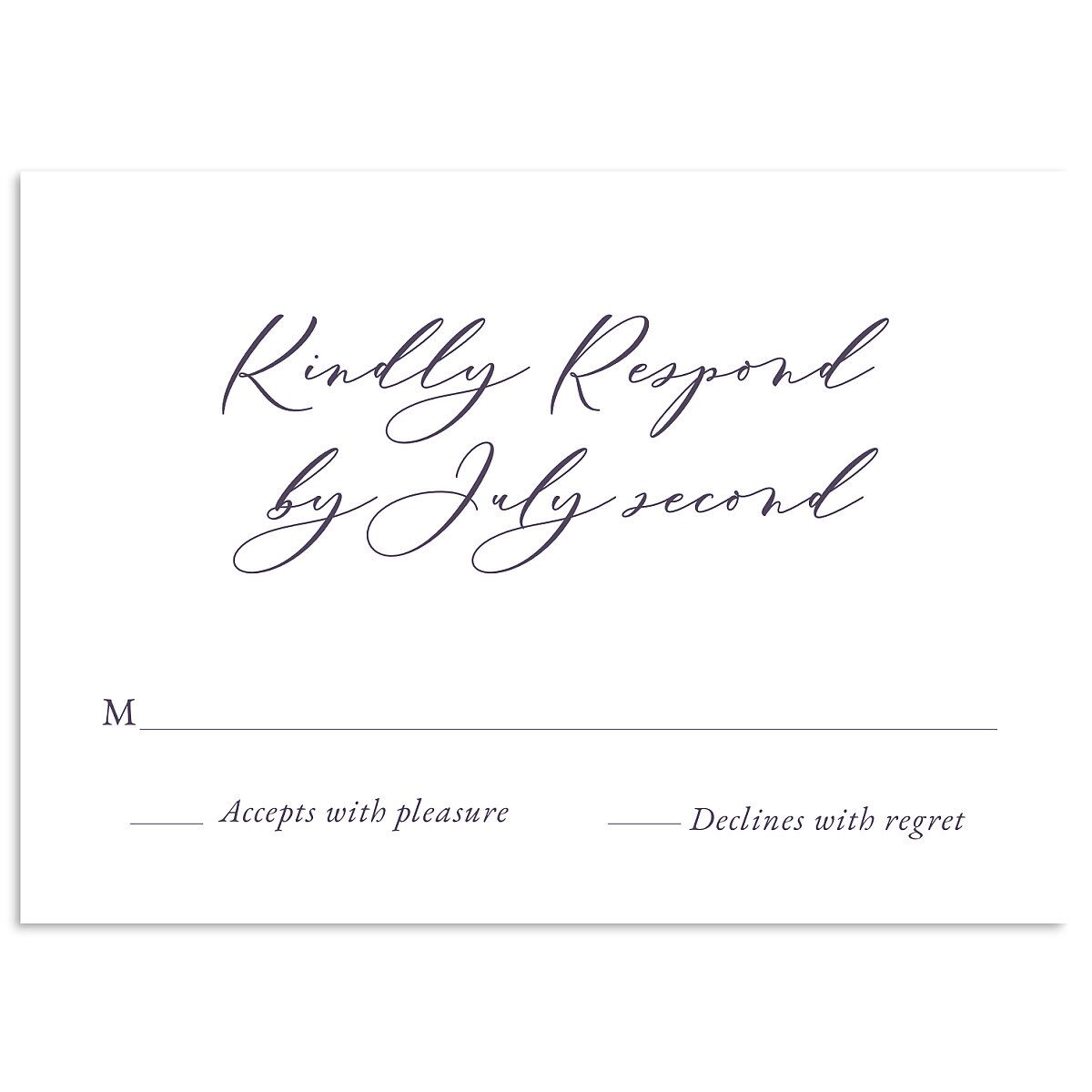 Vintage Lavender Wedding Response Cards