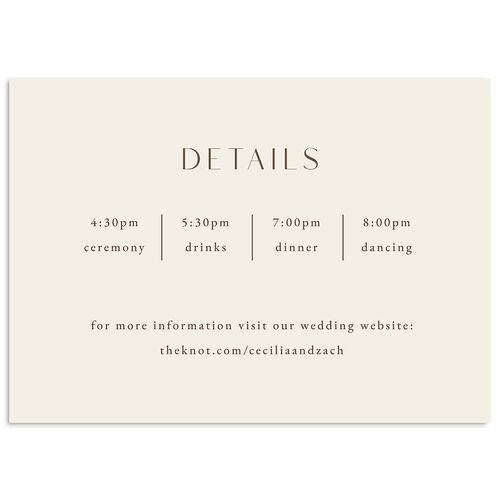 Simple Modern Monogram Itinerary Cards Falcon Signature Standard