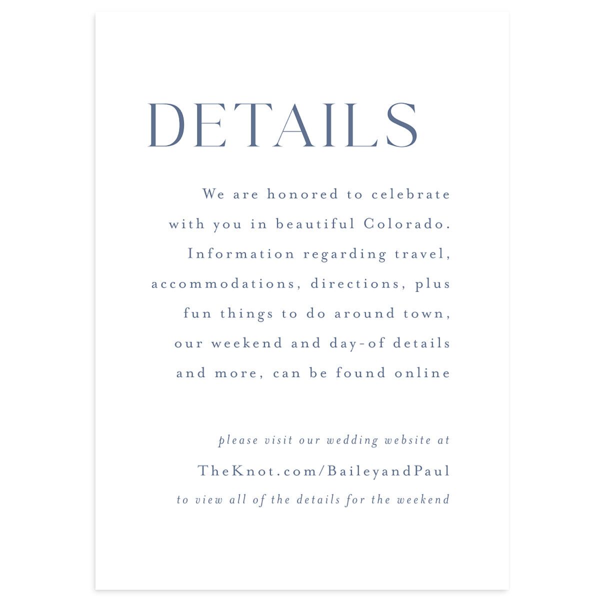 Eternal Love Wedding Enclosure Cards